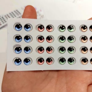 Süße Sticker Resin Augen, Resin Sticker Augen, Klebeaugen