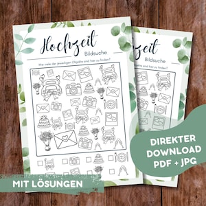 Wedding Image Search | Wedding Printable Game | Wedding Activity | Digital Download | Wedding Games