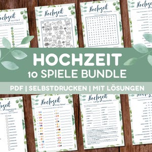 Wedding Bundle Download | 10 Wedding Games | Wedding Activity | Digital Download | Wedding Games | Wedding Puzzles | Print