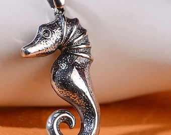 Silver Seahorse Necklace 925 Sterling Silver Seahorse Figured Unisex Koyle