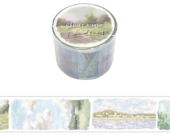 Washi Tape Landscape Sunlight 30mmx3m Clear Tape