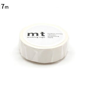 mt マスキングテープ マットホワイト 15mm×7m 和紙テープ