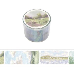 Washi Tape Landscape Sunlight 30mmx3m Clear Tape