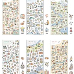 Mind Wave Stickers Machi Map City Map