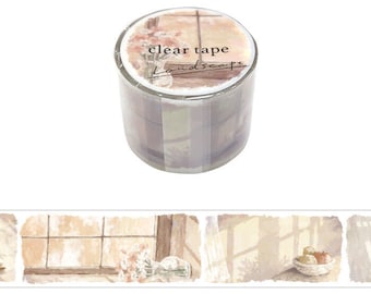 Washi Tape Landscape Twilight 30mmx3m Clear Tape