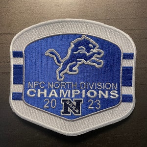 Detroit Lions Custom Embroidered 2023 Patch, NFL Football, NFC North Championship Iron or Sew on jersey shirt