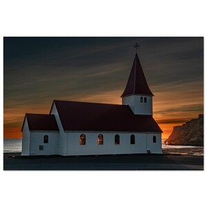 Poster premium in carta semilucida - Chiesa di Reyniskirkja.