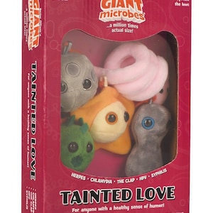 GIANTmicrobes Tainted Love Gift Box - STI Science Gift Set for Nurses, Doctors & Health Educators