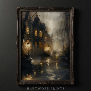Gothic Architecture | Printable Dark Academia Wall Art, Dark Cottagecore Prints, Moody Victorian Art, Gothic Decor Wall Art, Witchy Wall Art