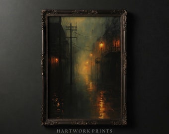 New Orleans | Printable Dark Academia Wall Art, Dark Cottagecore Prints, Moody Victorian Art, Gothic Home Decor, Gloomy Witchy Wall Art