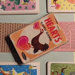 Whitman &quot;Hearts&quot; card game no. 4114 complete 1963
