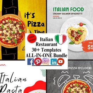Instagram-sjablonen Italiaans restaurant: voedselmarketing (pdf)