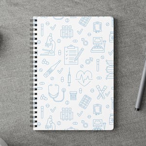 Medical Notebook, Medical Scientist Journal for Writing, A5 Diary, Scientist Planner, Softcover Notepad, Medical Student Gifts