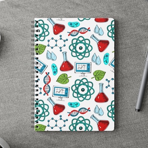 科学ノート、書き込み用科学ジャーナル、A5ダイアリー、科学者プランナー、ソフトカバーメモ帳、科学を学ぶ学生へのギフト