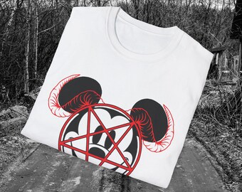 Satanic Mickey Mouse | Goat Head | Gothic | Grunge | Aesthetic - Etsy