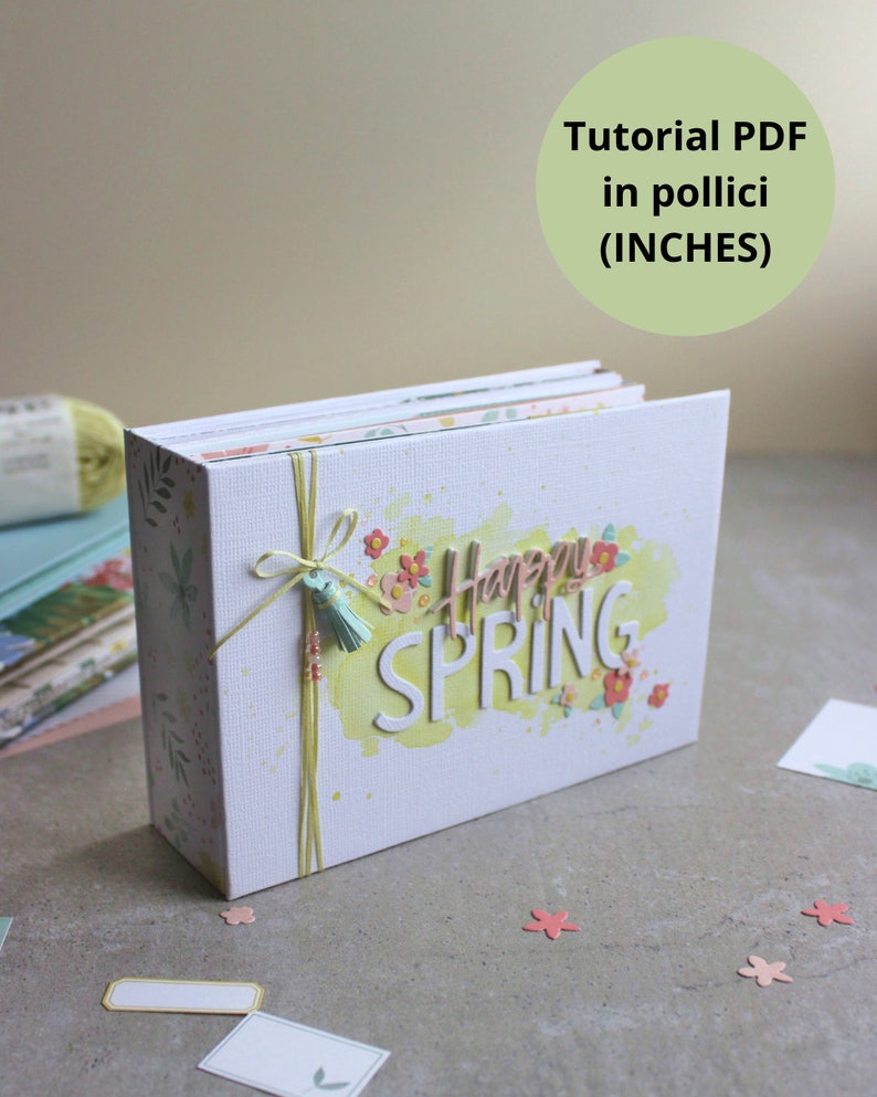 Happy spring tutorial PDF scrapbooking immagine 4
