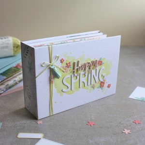 Happy spring - tutorial PDF scrapbooking