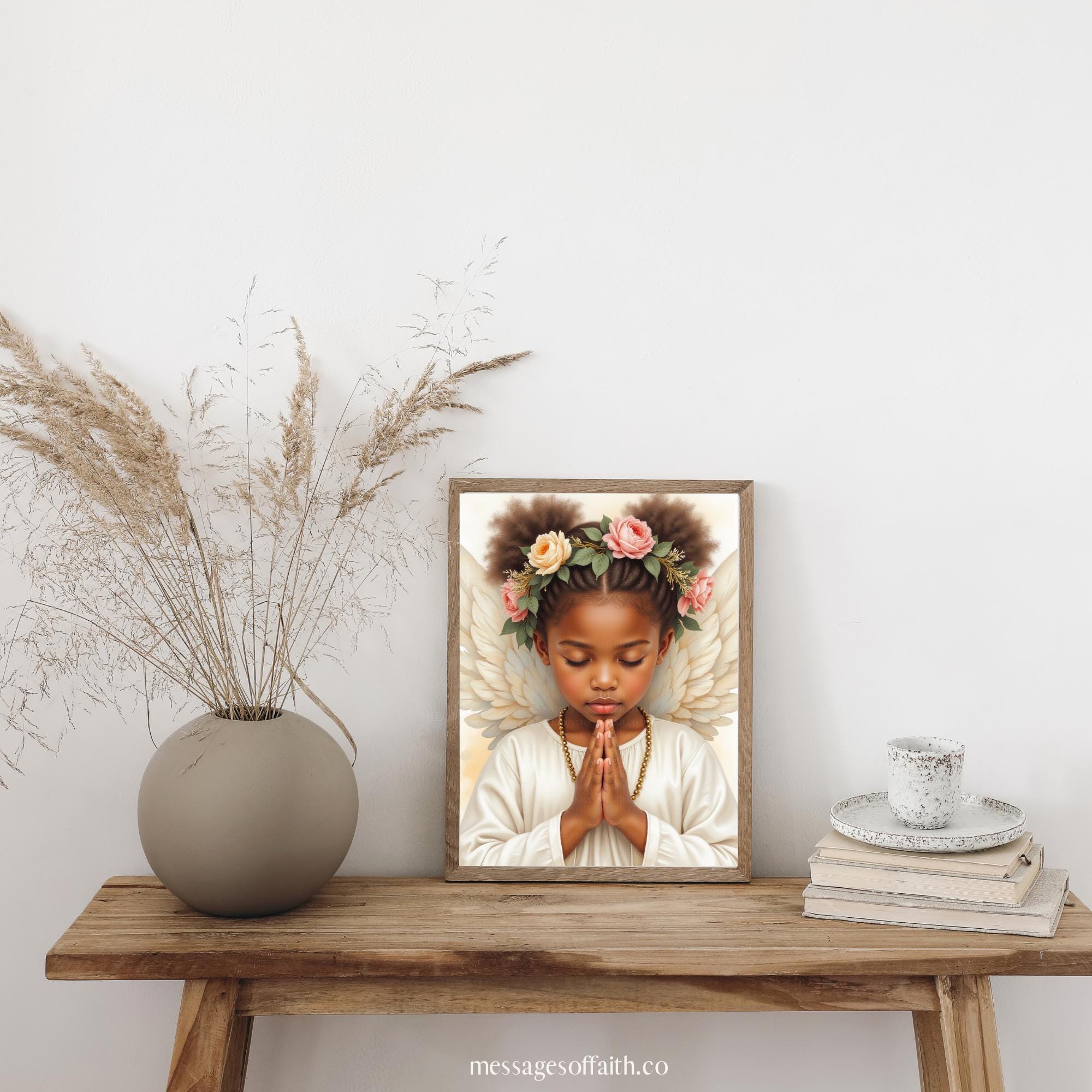 African American Girl Praying - Printable Art | African American ...