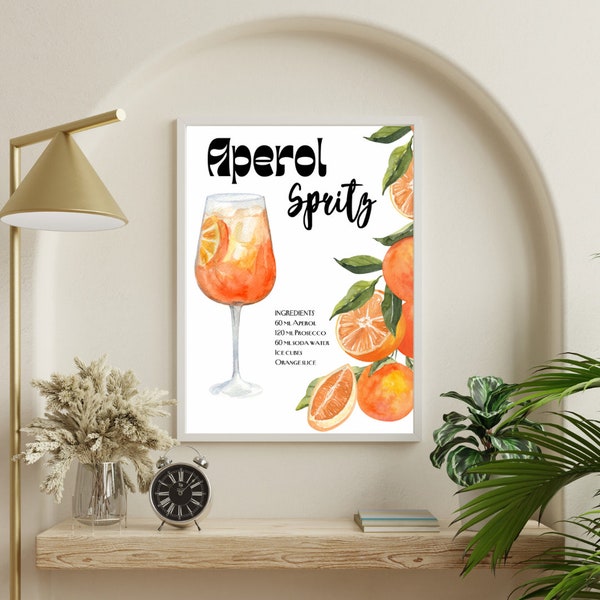 Poster Aperol Spritz Cocktail