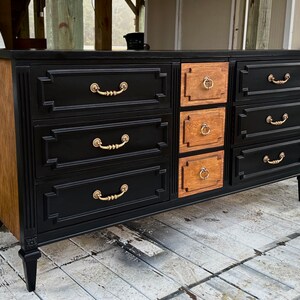SOLD do not purchase Hand Painted Dresser Credenza Sideboard Home Decor Gifts Bedroom Furniture zdjęcie 1