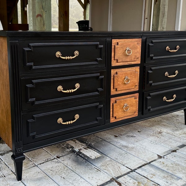 SOLD do not purchase*** | Hand Painted Dresser | Credenza | Sideboard | Home Decor Gifts | Bedroom Furniture