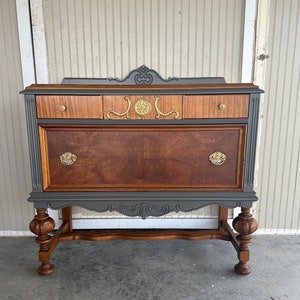 AVAILABLE ***shipping NOT free | Antique Early 1900s One of Kind Dresser | Entryway Table | Chest of Drawers | Original Gold Hardware |