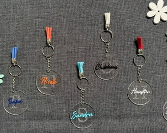 Personalisierter Schlüsselanhänger aus Acryl, Geschenkanhänger für jeden Anlass