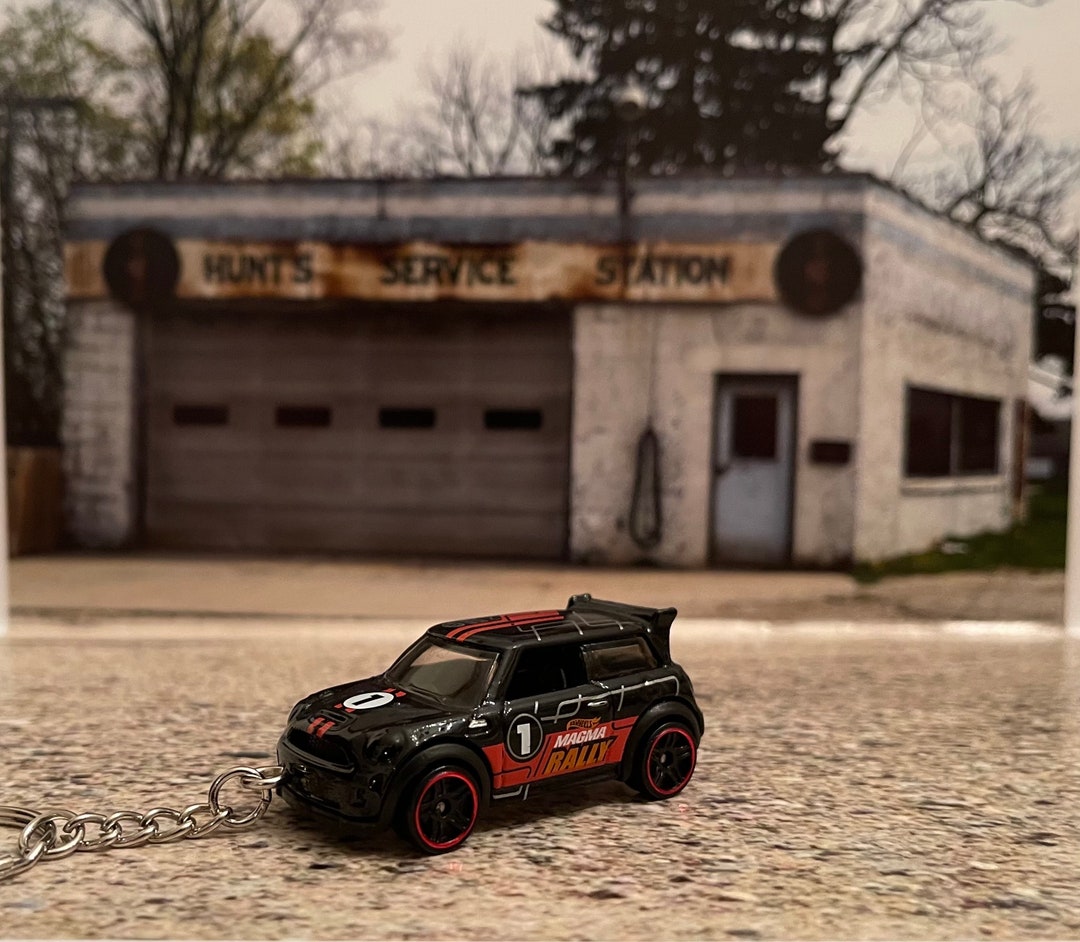 Mini Cooper S Rally Key Chain, Black and Red Mini R56 Hot Wheels ...
