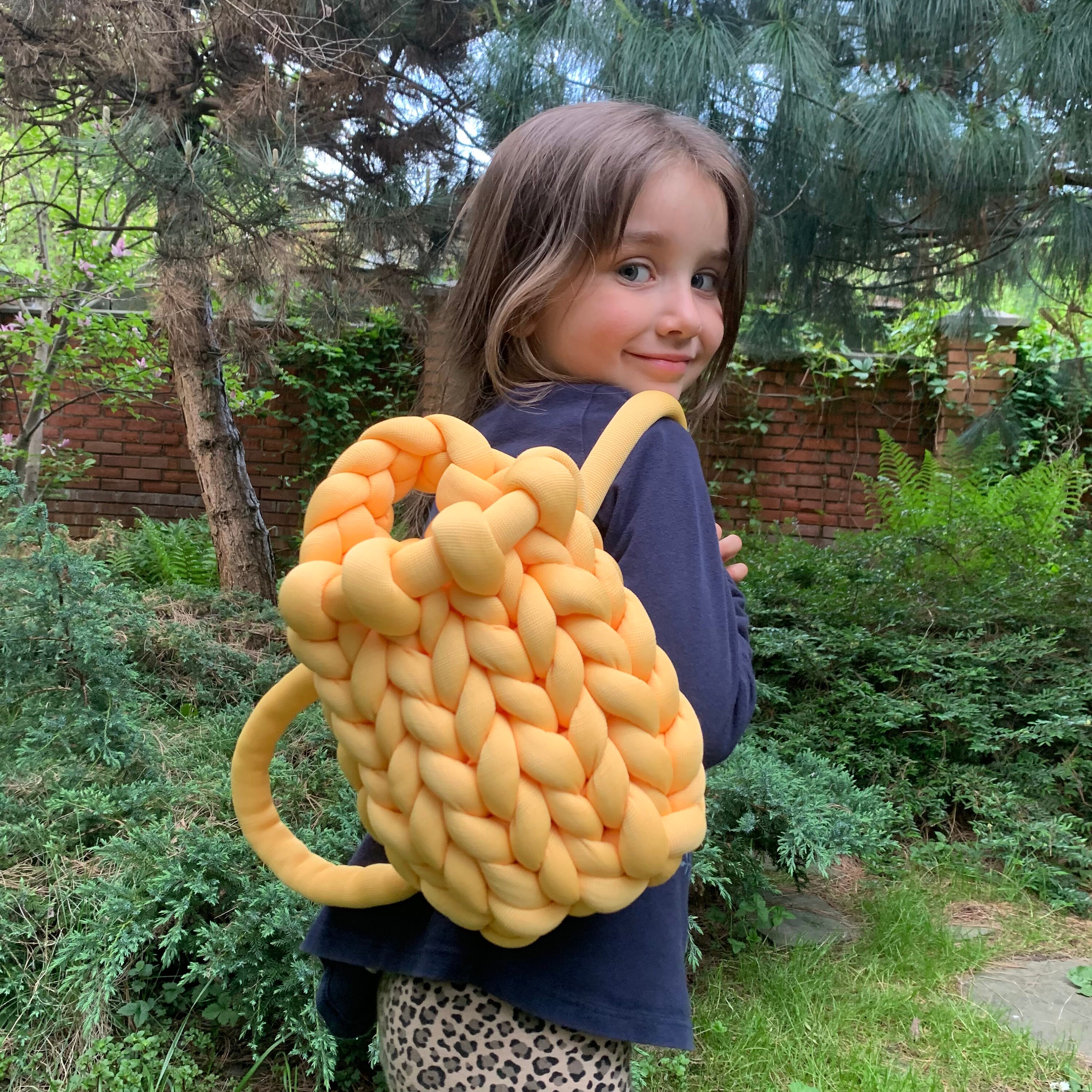 Girls yellow backpack hotsell