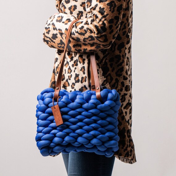 Navy Blue Handbag Small Shoulder Bag Etsy