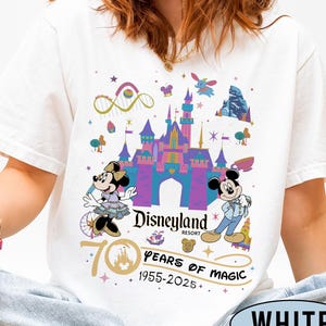 Disneyland 70th Anniversary Shirt, Disneyland Resort T-Shirt, WDW Family Vacation Shirts, Mickey Minnie Matching Shirt, Magic Kingdom Tee