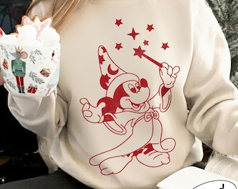 Mickey Fantasia Comfort Colors T-Shirt, Mickey Magic Shirt, Disney Mickey Fantasia Sorcerer Sweatshirt, Magic Kingdom Scocerer Shirt