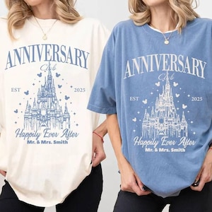Custom Disney Anniversary Club Shirt, Magical Castle Shirt, Couples Anniversary Shirts, Happily Ever After Disney Shirt, Disney Couple Shirt