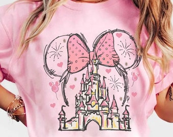 Minnie Mouse Castle Shirt, Disney Castle Shirt, Magical Castle Shirt, Magic Kingdom Shirt, Vintage Disney Shirt, Disneyland Trip Shirt