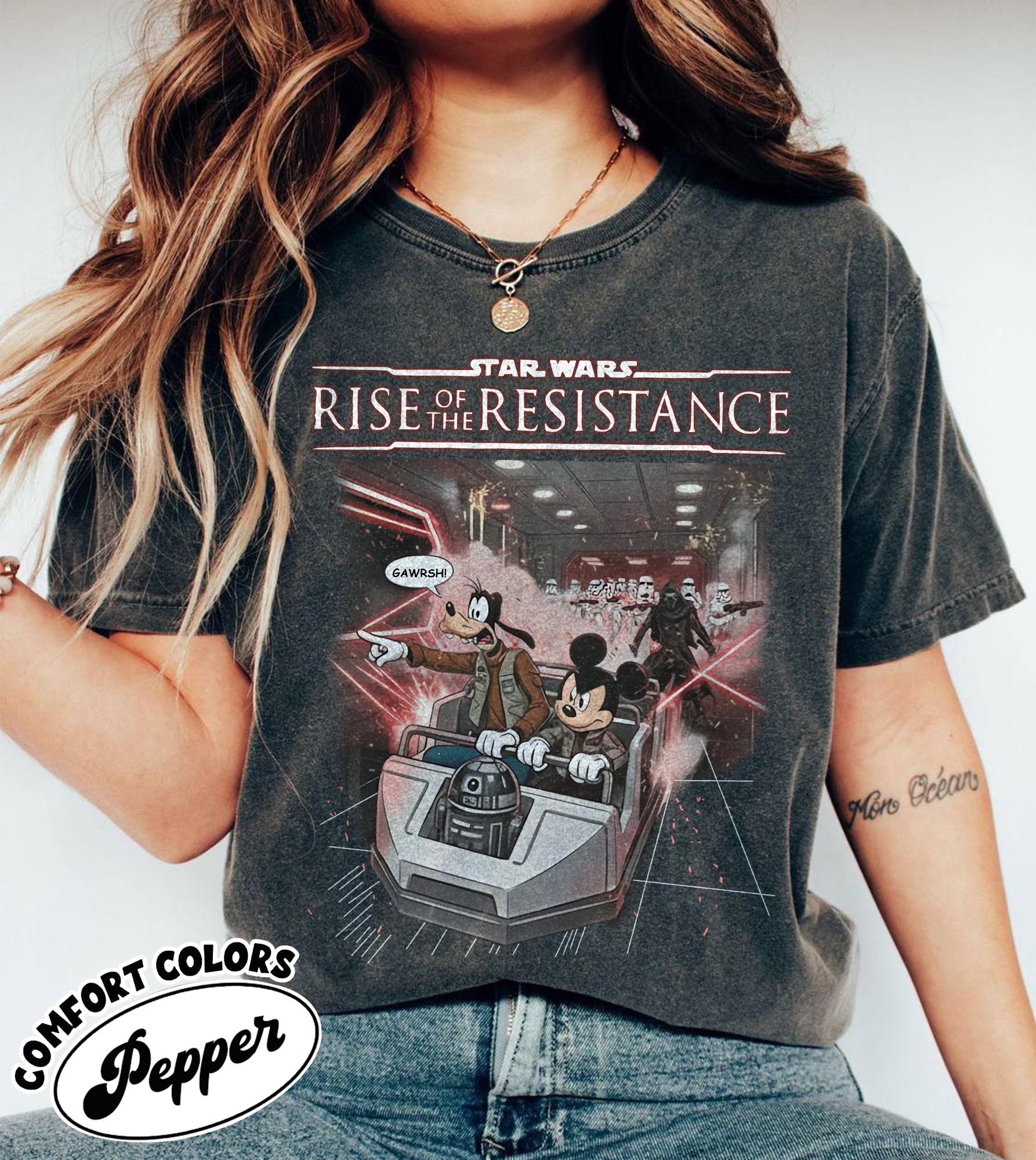 Vintage Disney Rise of the Resistance Shirt, Disney Ride Tee