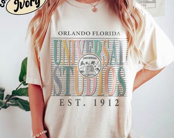 Camiseta de Universal Studios, Camiseta vintage de Disney Comfort Colors, Camiseta para viaje a Universal, Camisetas familiares de Universal Studios, Camiseta para viaje a Disneyland