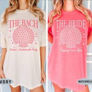 Personalized Epcot Bachelorette Party Shirts, The Bride Club Shirt, The Bach Club Shirt, Disney Bachelorette Shirt, Disney Wedding Shirt