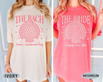 Personalized Epcot Bachelorette Party Shirts, The Bride Club Shirt, The Bach Club Shirt, Disney Bachelorette Shirt, Disney Wedding Shirt