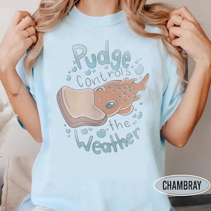 Vintage Lilo & Stitch Pudge The Fish T-shirt, Disney Pudge Controls the Weather Tee, Disneyland Magic Kingdom Shirt,Disney Family Trip Shirt