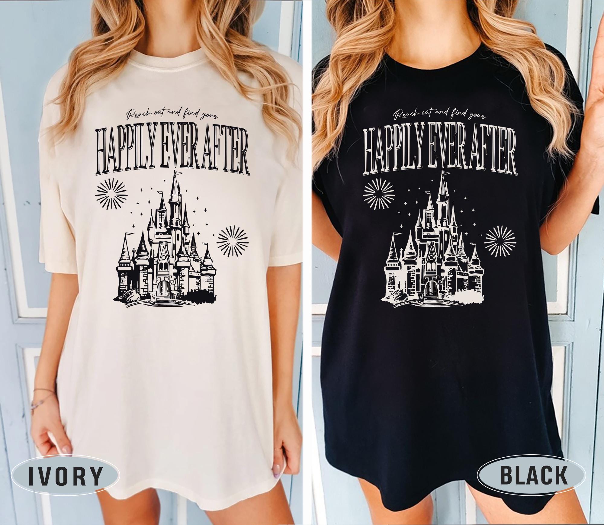 Comfort Colors Happily Ever After Shirts, Reach Out And Find Your Shirt, Disney Theme Park Shirt, Disney Coquette Bow Shirt
