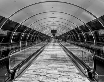 Travelator | Jewel | Terminal | Link | Bridge | Changi Airport | Singapore | Wallpaper | Digital Print