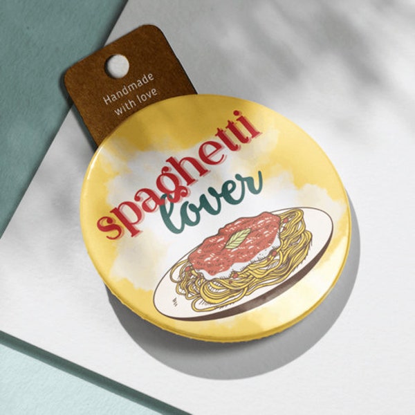 Spaghetti lover - Badge et Magnet 58 mm