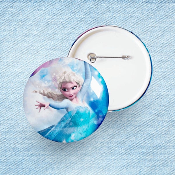 Reine des neiges (Elsa) - Badge et Magnet 58 mm