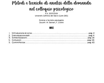 Complete Notes on Demand Analysis, Academic Year 2025/2026 (M. Gennari, F. Cristini)