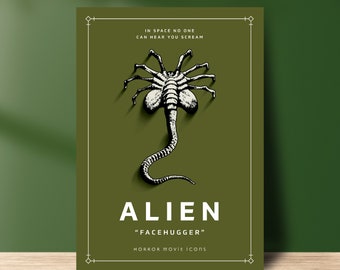 ALIEN Facehugger poster, Premium Matte Paper