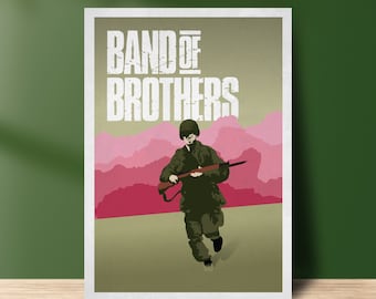 Band of Brothers alternatieve poster, Premium mat papier