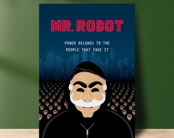 Mr. Roboter Poster, Premium matte Papier