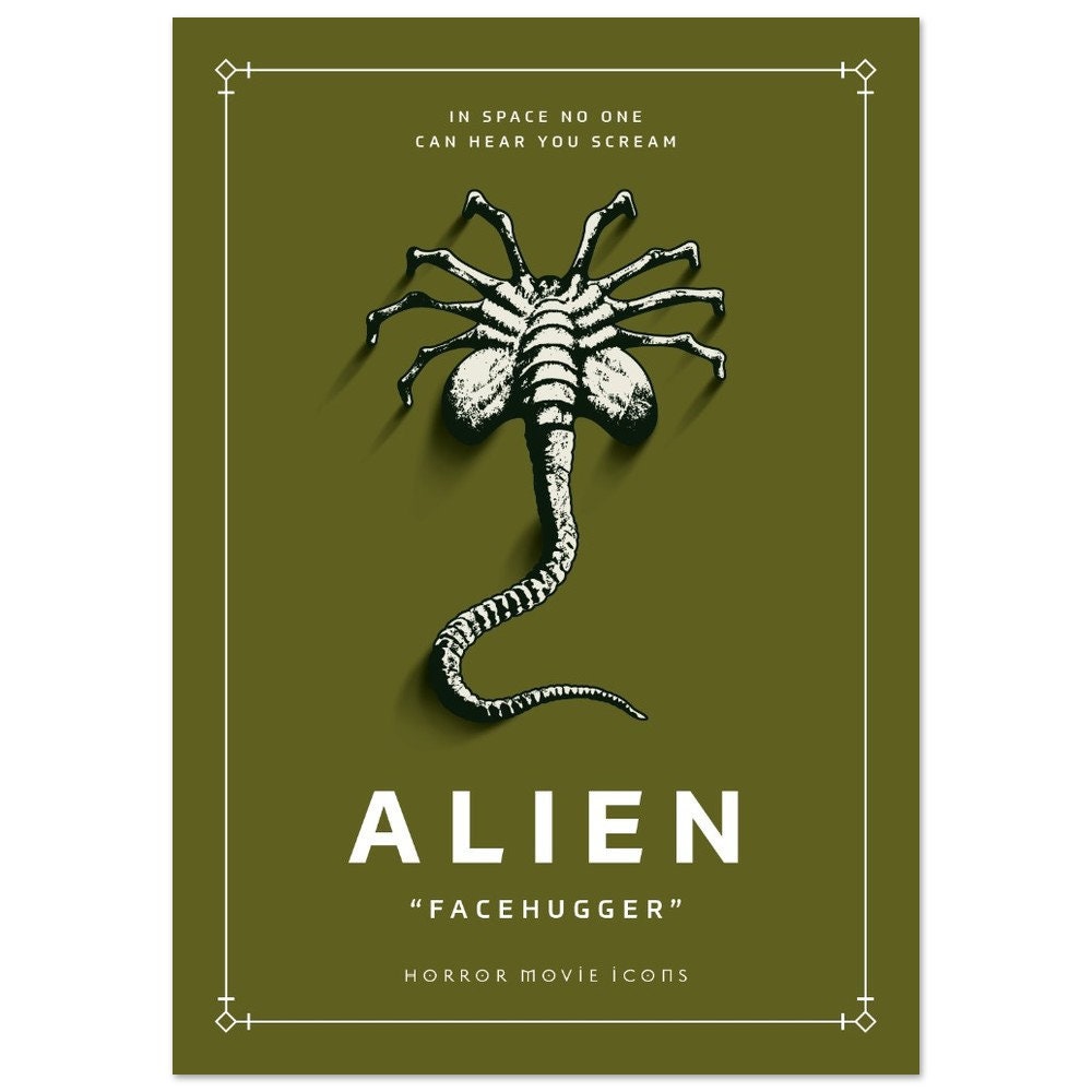 ALIEN Facehugger Poster, Premium Matte Paper - Etsy
