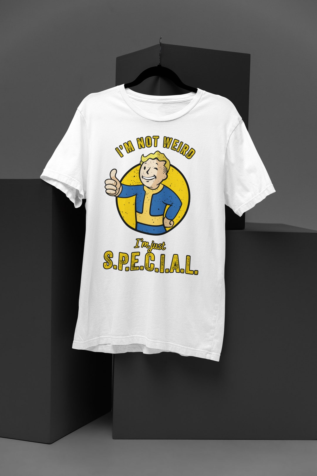 Fallout Vault Boy Graphic T-Shirt - Men's Medium Black, Officially Licensed Gaming Tee