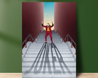 Joker minimalistic poster, Premium matte paper
